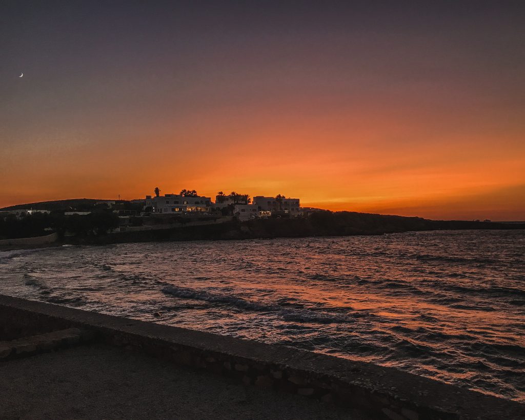 Sunset on Paros Island