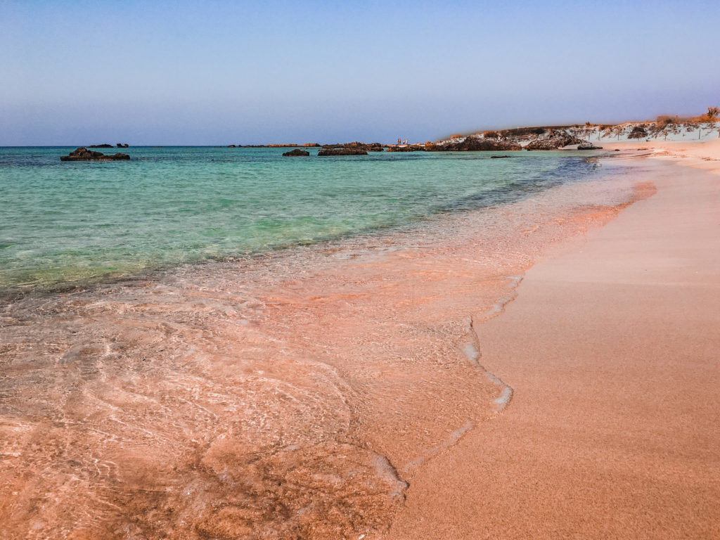 The Pink Sands Of Elafonisi Beach The Break Of Dawns