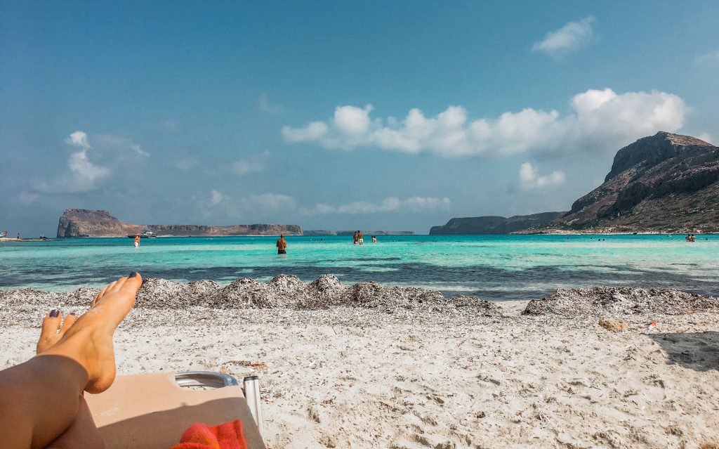 Lounging in the Sun at the Balos Lagoon