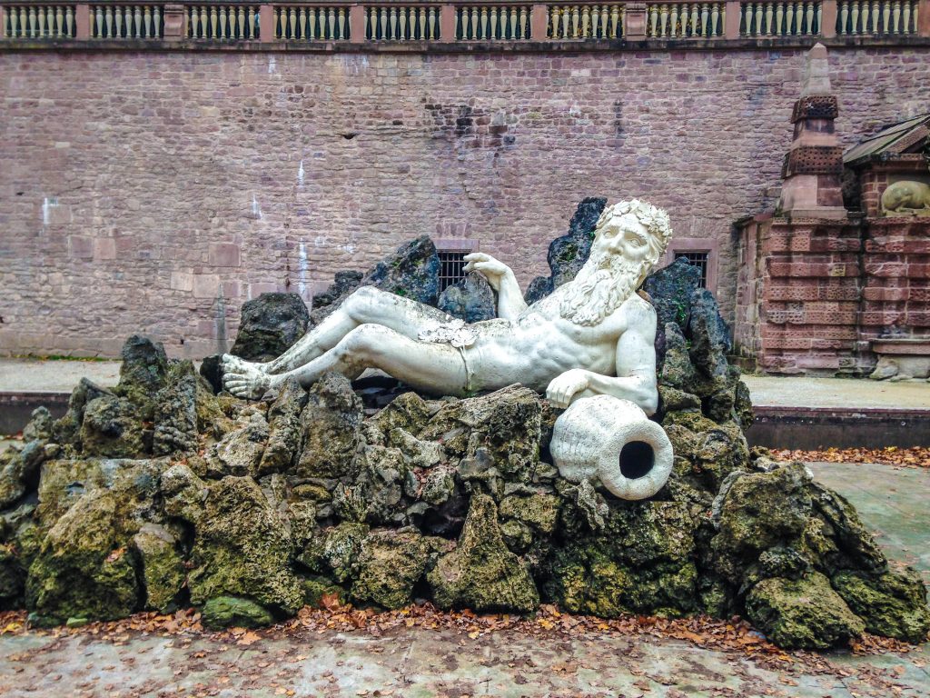 Fountain Statues at the Heidelberg Castle
