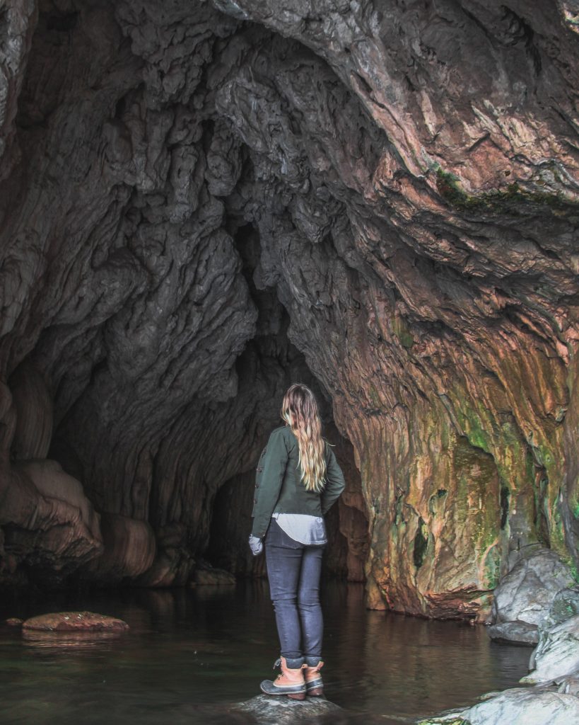 Inside the Natural Bridge Cavern