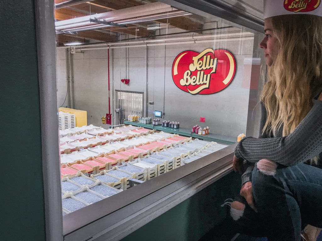 me at the jelly belly factory