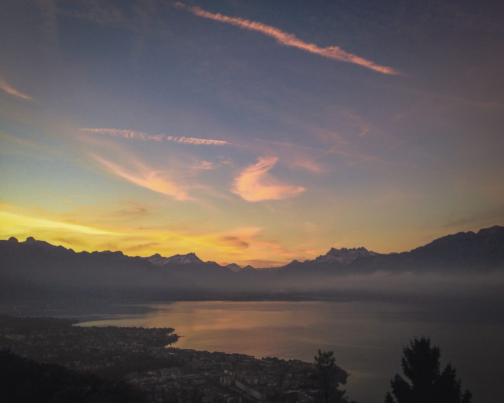 Sunrise over Lake Geneva