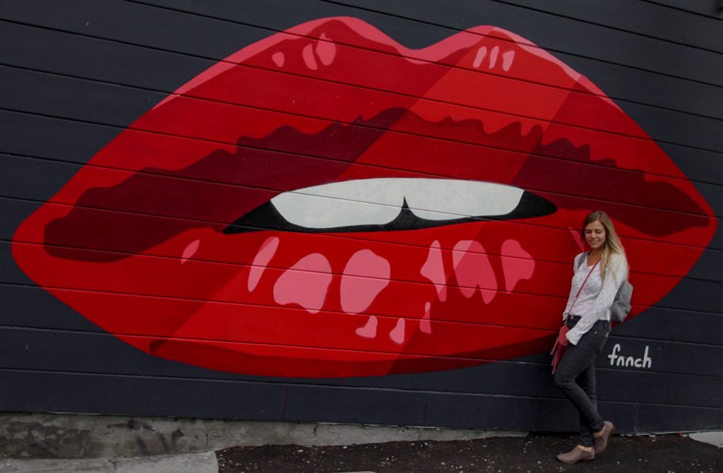 Lip Mural in San Francisco