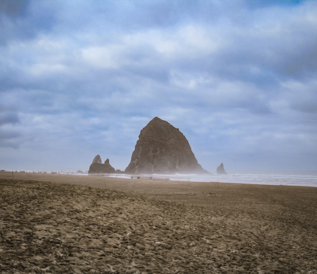 Haystack Rock at Cannon Beach in Oregon