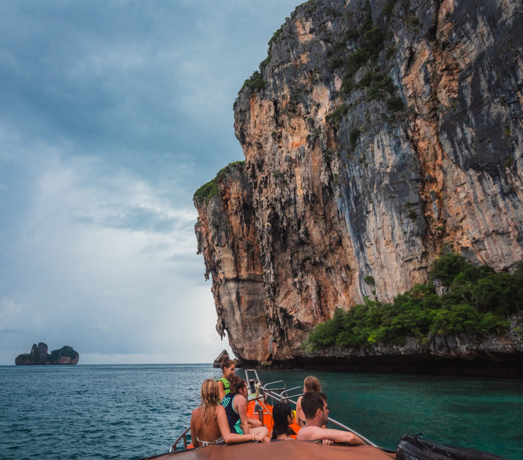 Exploring the Phi Phi Islands by boat