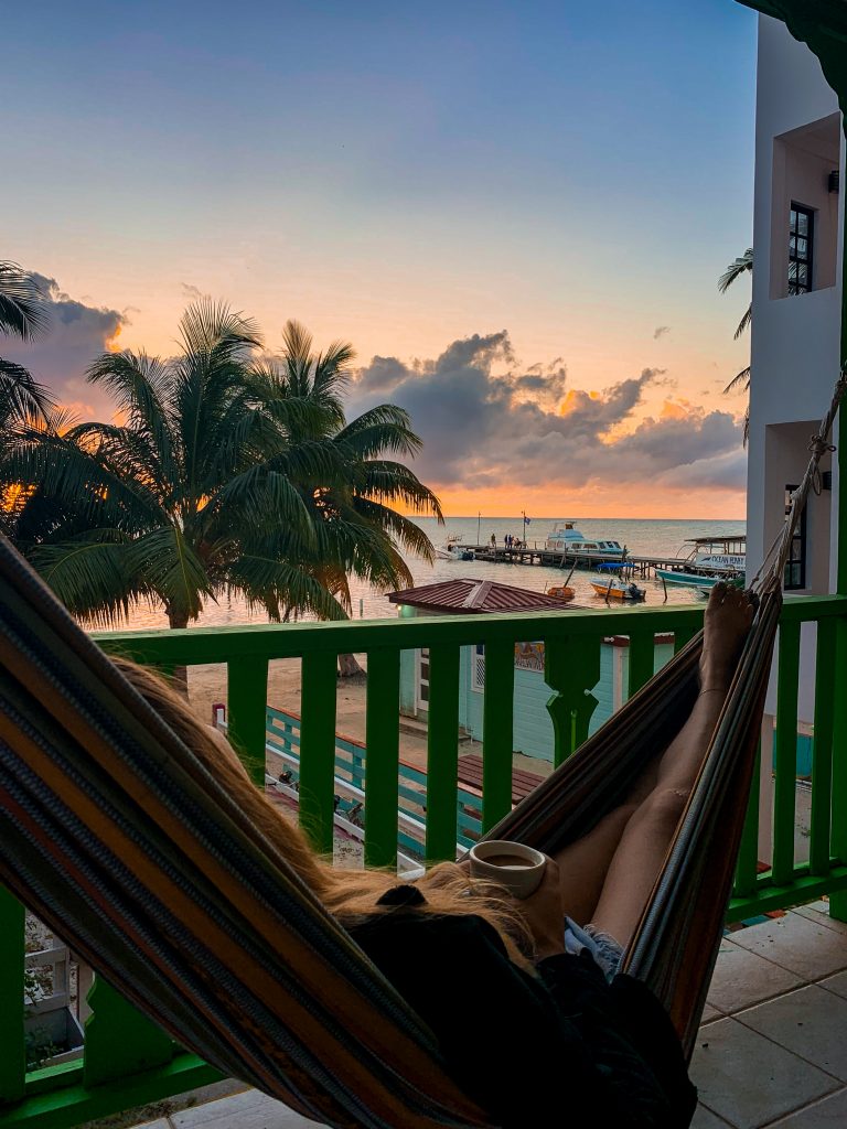 Beach front Airbnb with a Hammock in Caye Caulker