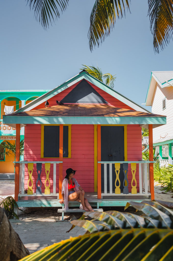 Colorful shacks in Caye Caulker