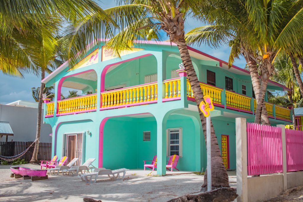 Colorful home on the island of Caye Caulker