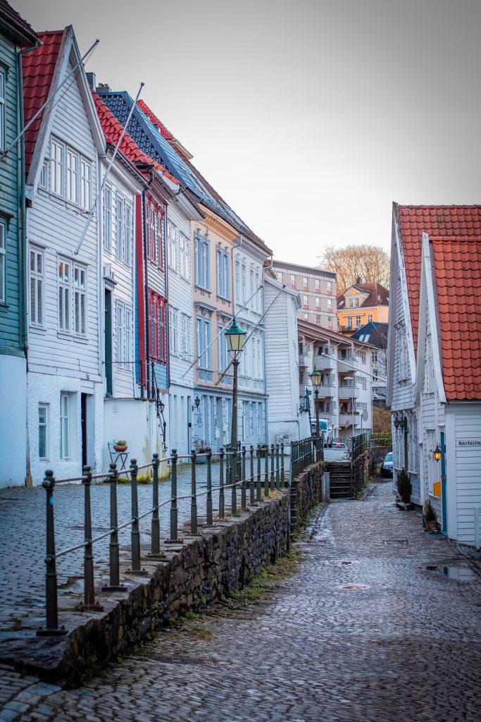 Colorful homes in Bergen