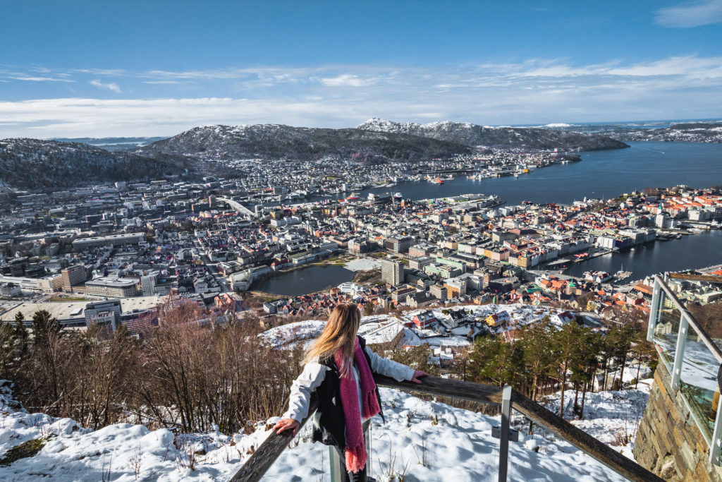 Views of Bergen from Mount Floyen