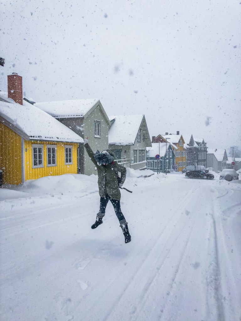 Me in a snow storm in Tromso