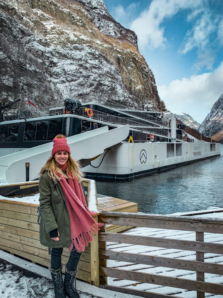 Boarding the ferry to Flam