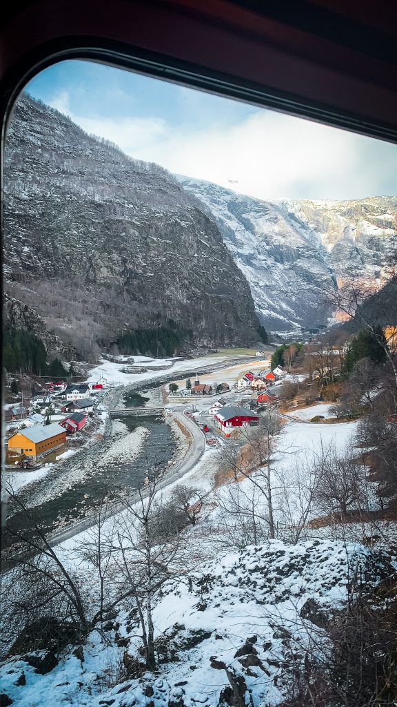 Views of Norway through the Flam window