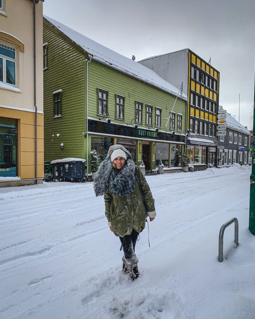 Me in the snow in Tromso