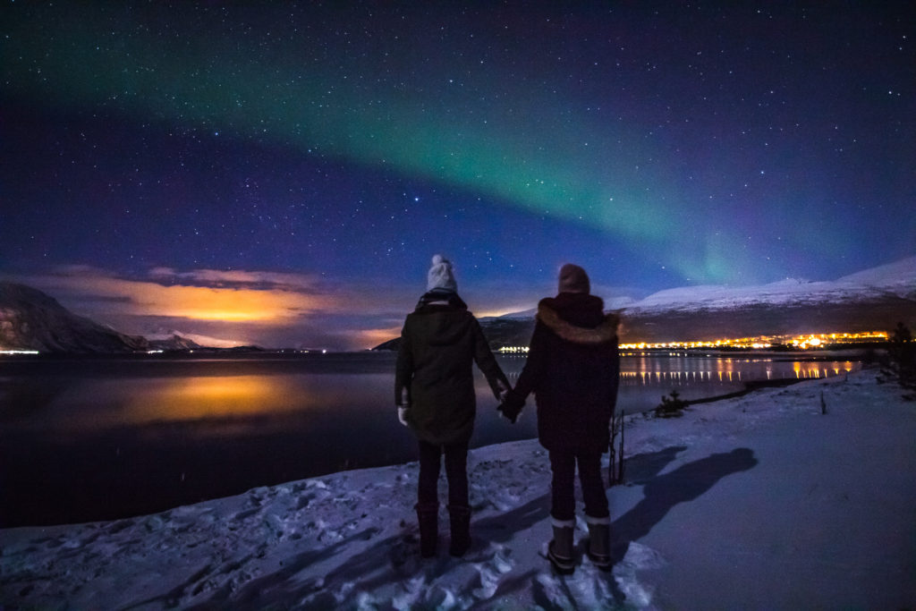 Me and Cam under the Northern Lights