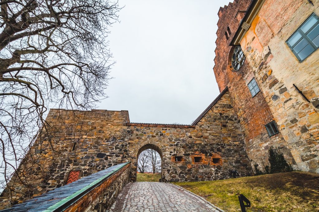 Features of the military fortress in Oslo