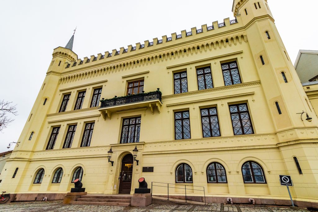 One of the museums that looks like a castle in Oslo, Norway