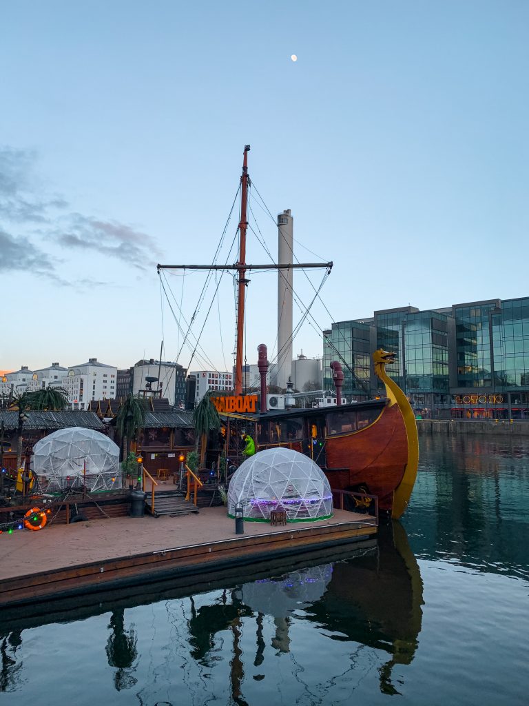 Thai boat in Stockholm's harbor