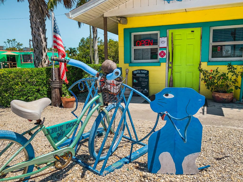 Decoration in Blue Dog Grill in Matlacha, Florida