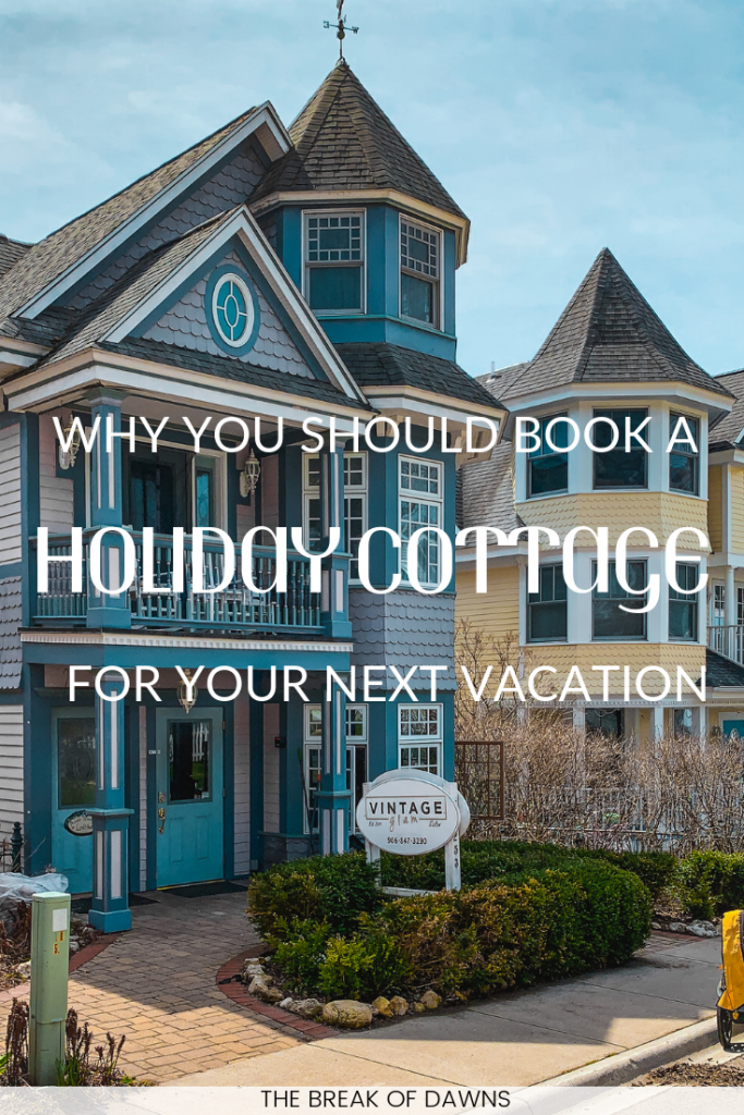 pinterest graphic for holiday cottage post