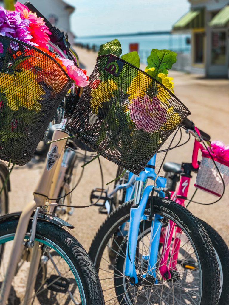 Bicycles to rent on Mackinac Island