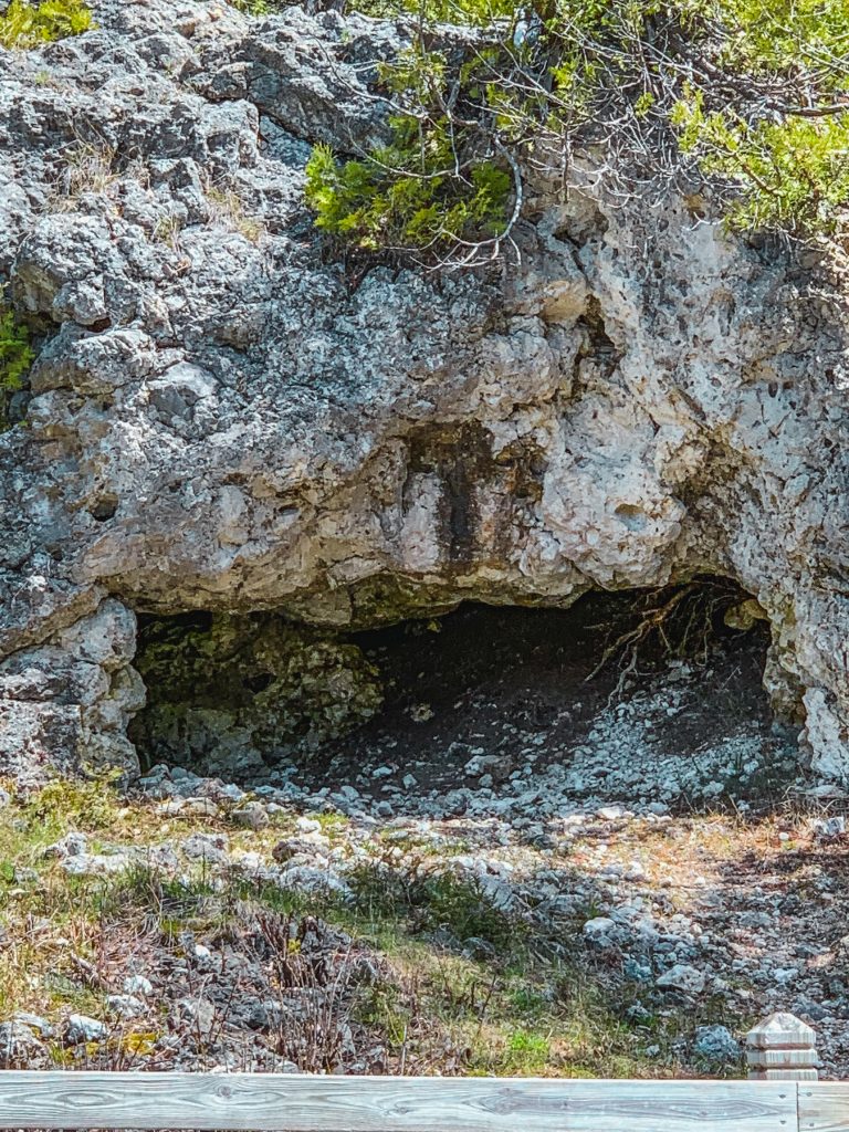 Skull Cave on Mackinac Island