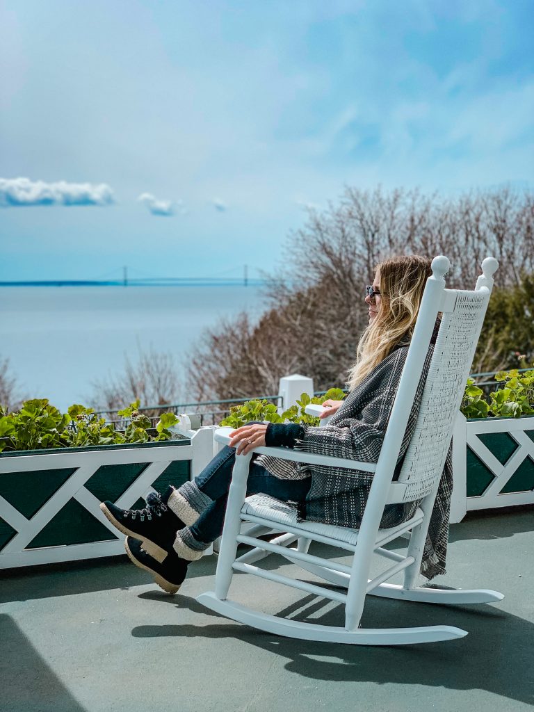 Views of the Straits of Mackinac from the Grand Hotel