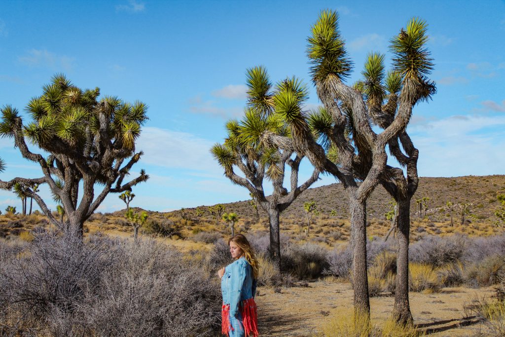 Me in a field of yucca trees