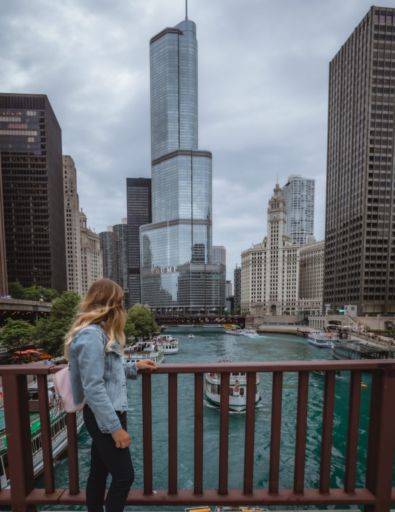 Looking Out Over the Chicago River