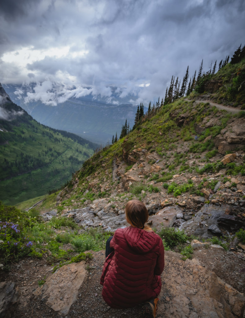 Looking Out Over the Views in Glacier NP