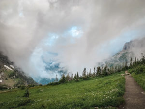 Beginning of the Highline Trail