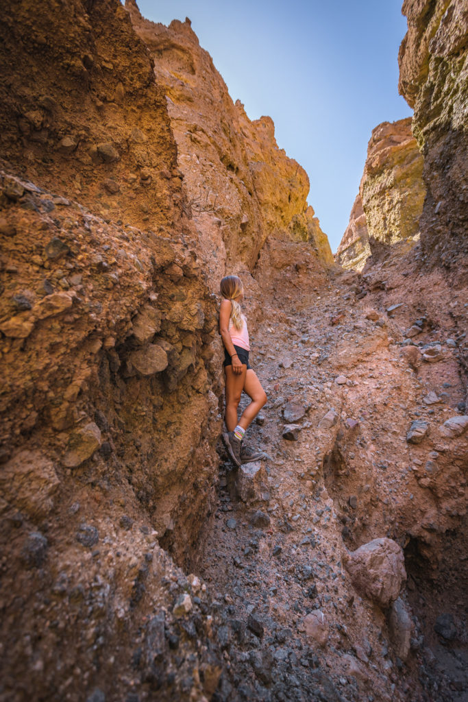 Slot 2 in Sidewinder Canyon Death Valley