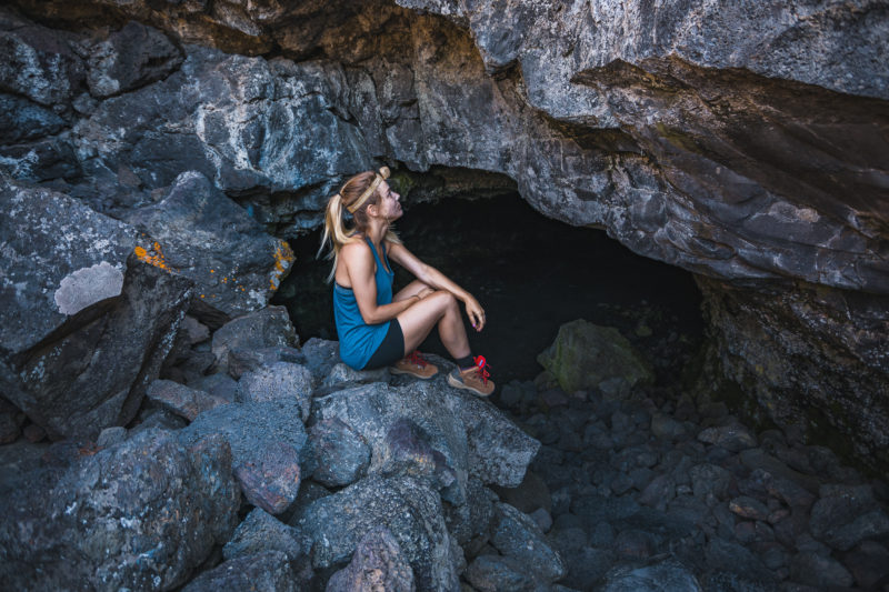 Cave Spelunking in Craters of the Moon