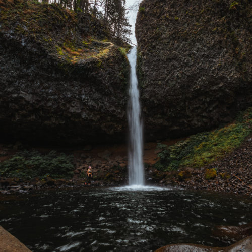 Waterfalls on the Columbia River Gorge