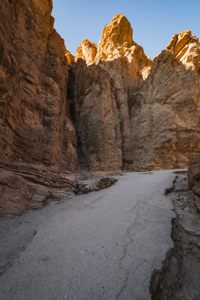 Golden Canyon trail in Death Valley