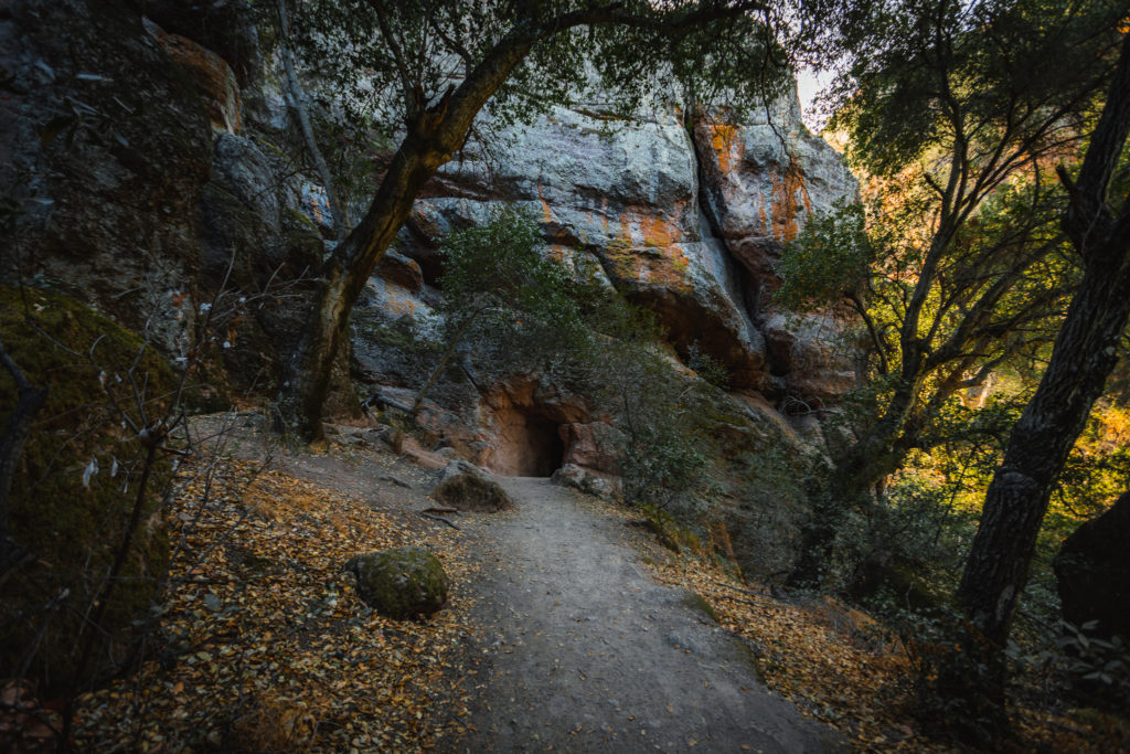 Cave entrances in Pinnacles NP