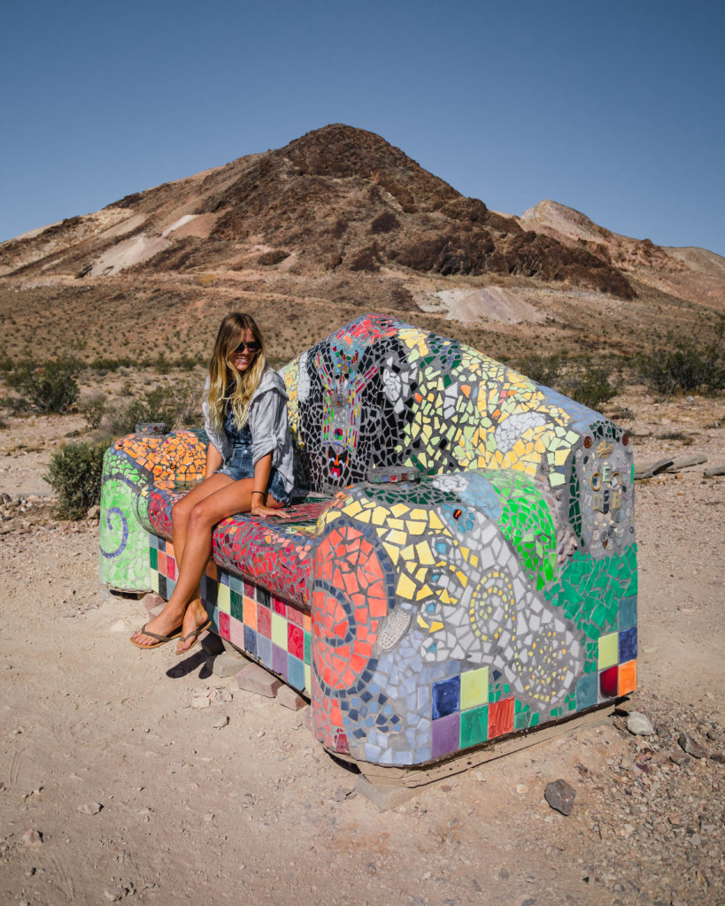 Colorful Couch in the Desert