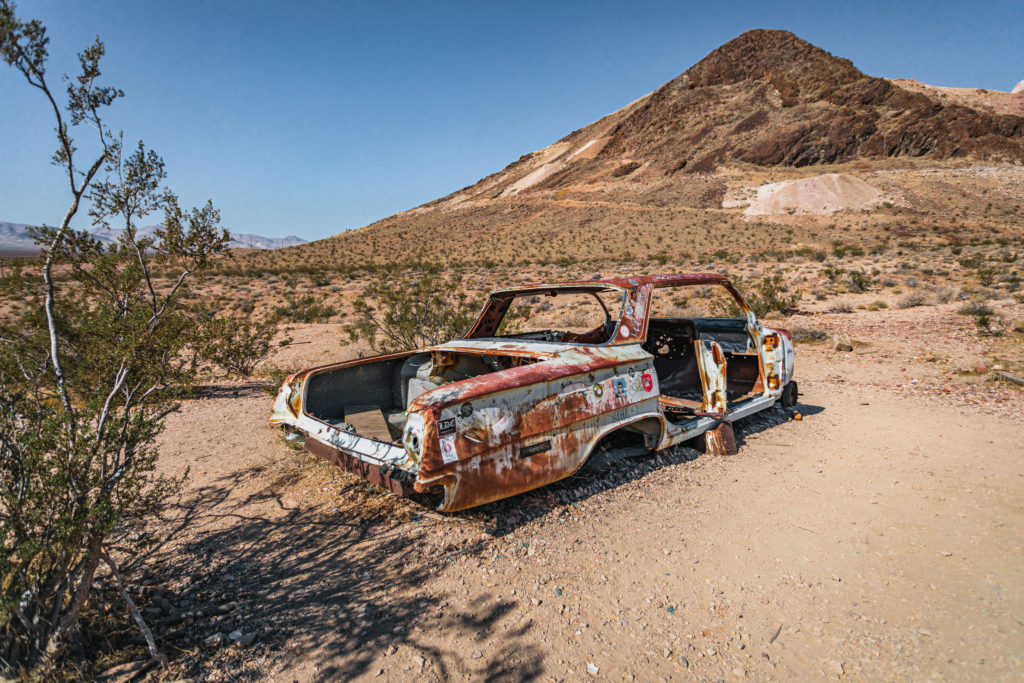 Abandoned cars in Rhyolite