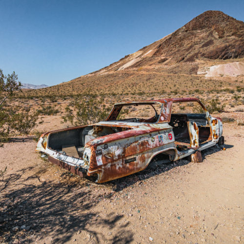 Abandoned cars in Rhyolite