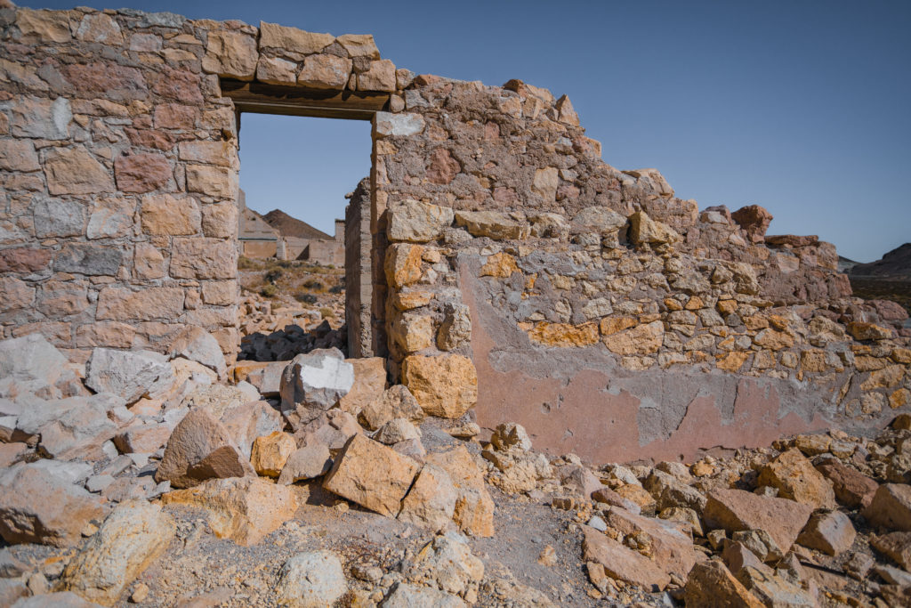 Walls of an old building in Rhyolite