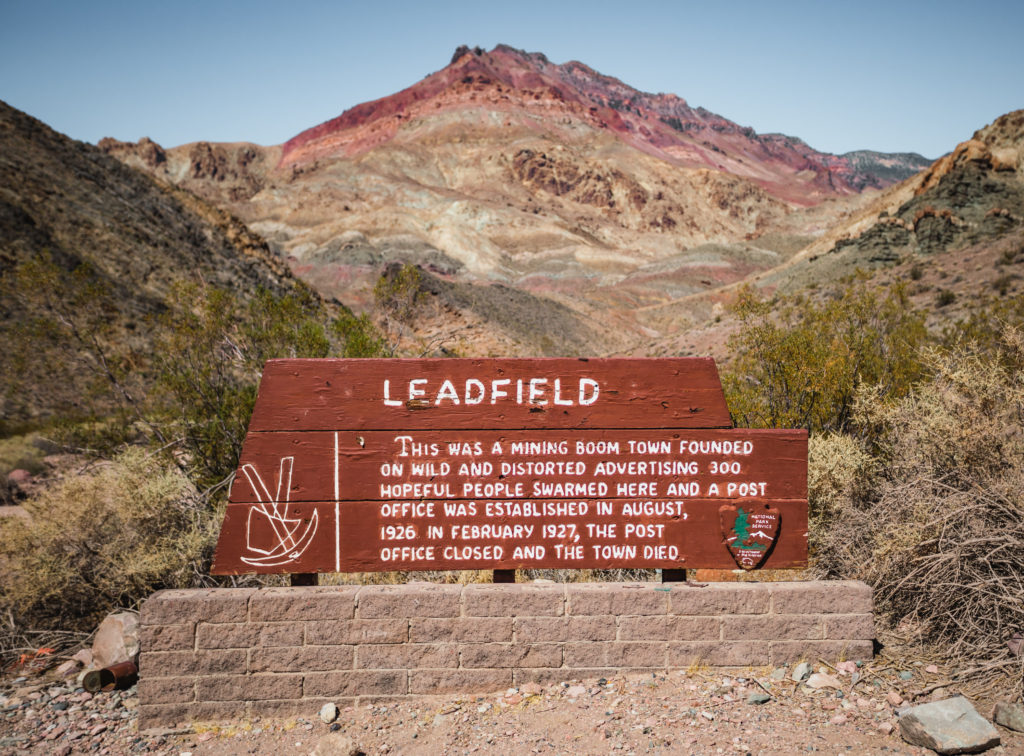 Leadfield sign at entrance