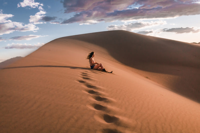 Amargosa Sand Dunes at Sunset