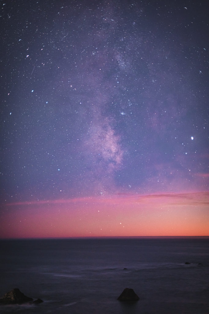 Stars Over the Pacific Ocean