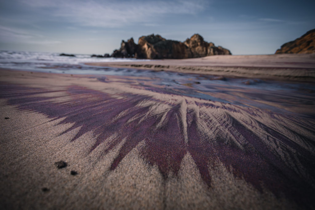 Purple Sand at Pfeiffer Beach in Big Sur