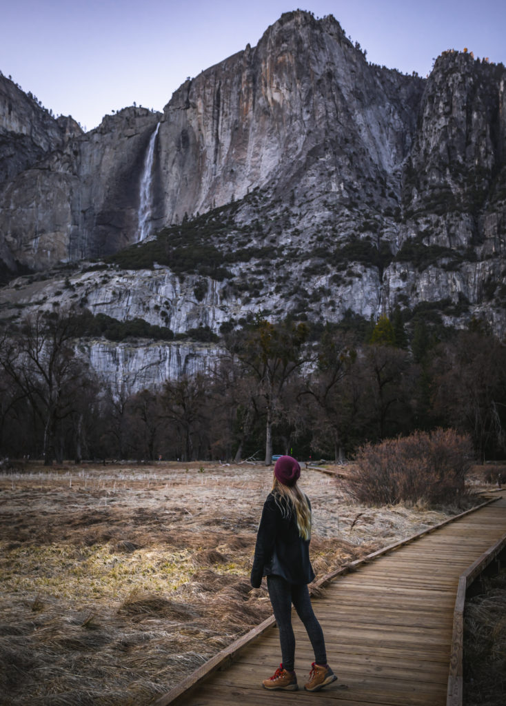 Upper Yosemite Falls from Sentinel Meadow