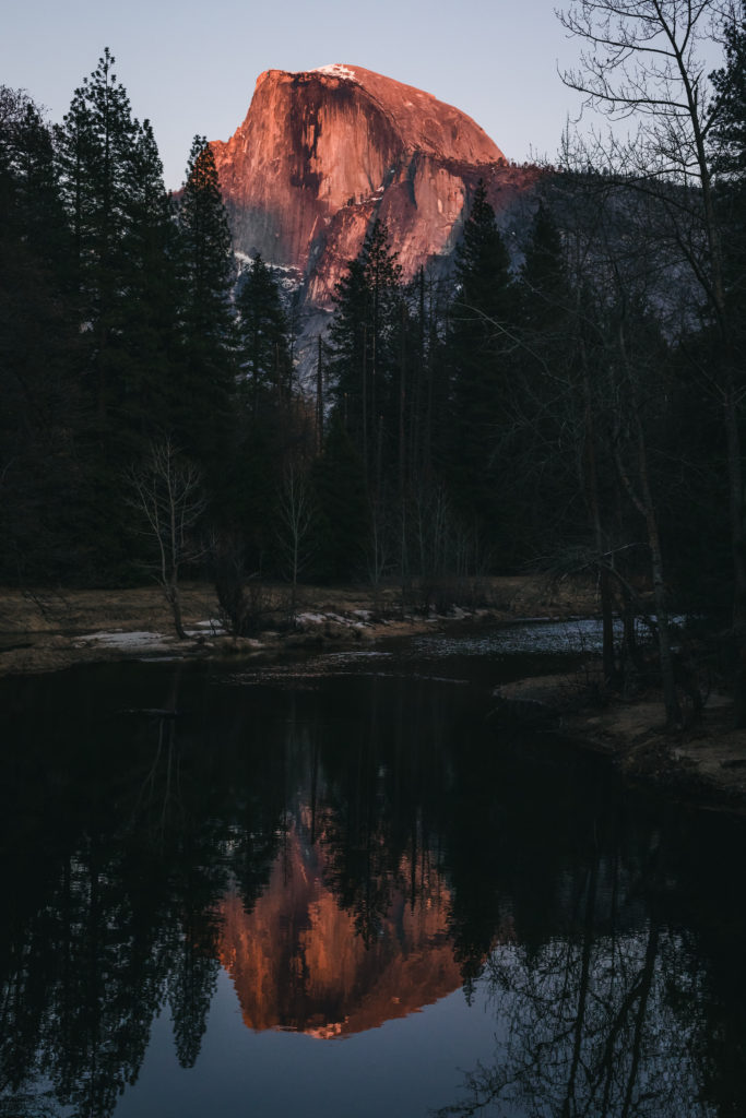 Half Dome reflection in the Merced River