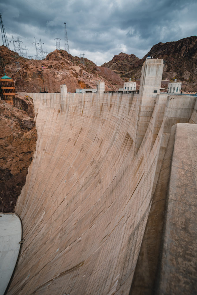 The Walls of the Hoover Dam