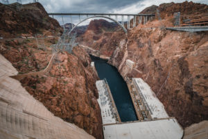 The Hoover Dam from the top