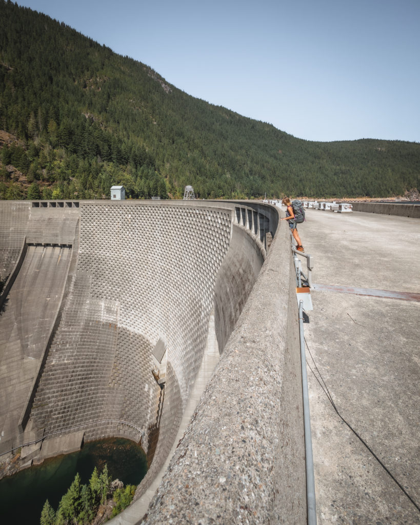 Standing on Top of the Ross Dam